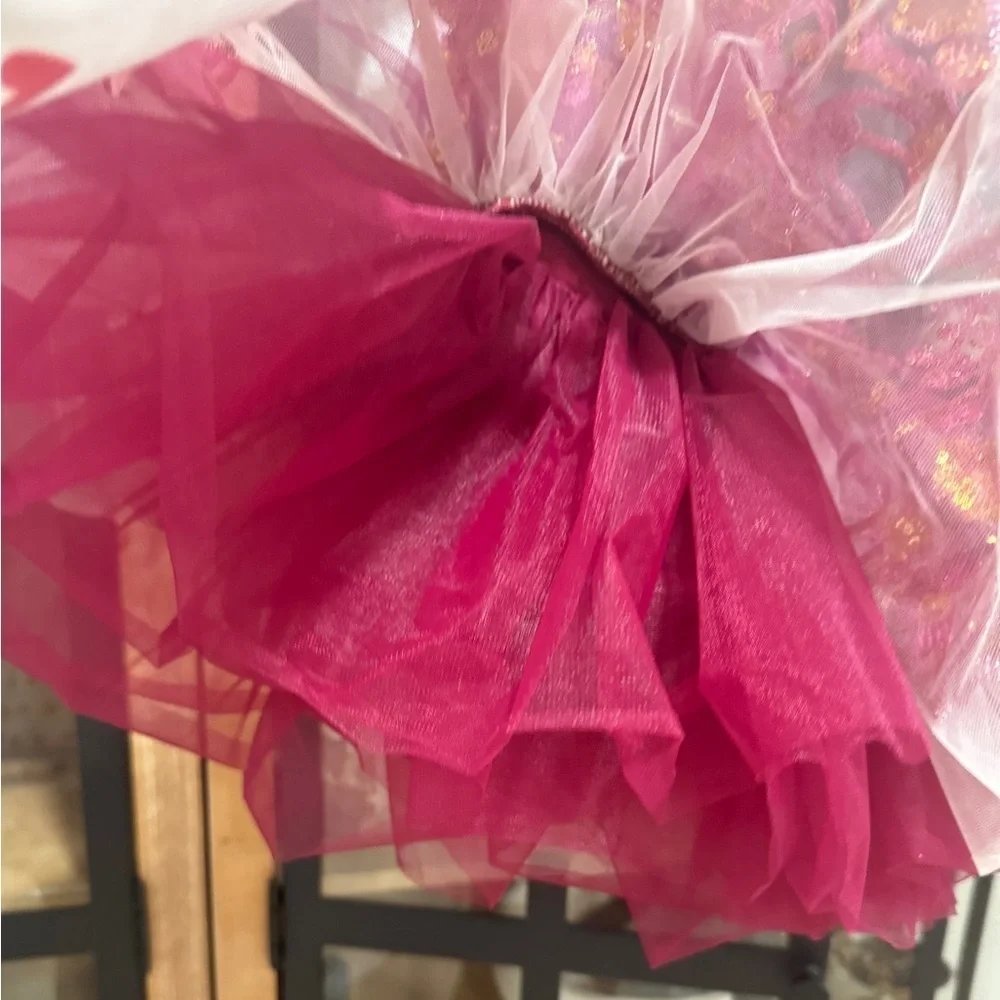Revolution Fairy Maroon Ballet Dance Costume Sequined burgundy toddler tutu